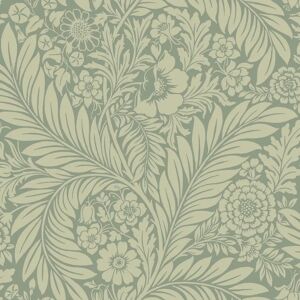 Belgravia Florence Green Floral Leaf Wallpaper - Wallpaper Belgravia Florence Green Floral Leaf Wallpaper - Wallpaper