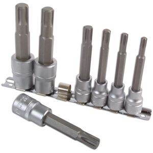Laser Tools Ribe Socket Bit Set - M5 to M14 - 7pc - 3/8" & 1/2" - Automotive Laser Tools Ribe Socket Bit Set - M5 to M14 - 7pc - 3/8" & 1/2" - Automotive