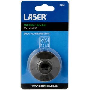 Laser Tools Oil Filter Socket - 36mm, 3/8" Drive - Durable Laser Tools Oil Filter Socket - 36mm, 3/8" Drive - Durable