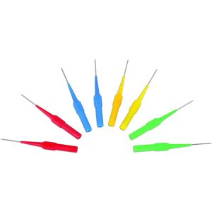 Laser Back Probes - 8 Pieces - Yellow, Green, Red, Blue - 4mm Banana Connections - Back Probes Laser Back Probes - 8 Pieces - Yellow, Green, Red, Blue - 4mm Banana Connections - Back Probes