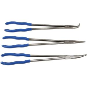 Juego de Pinzas Laser Tools 6684 - Alcance Largo 3 Piezas Juego de Pinzas Laser Tools 6684 - Alcance Largo 3 Piezas
