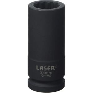 Enchufe Bi-Hex de Laser Tools 24mm - Herramienta de enchufe Enchufe Bi-Hex de Laser Tools 24mm - Herramienta de enchufe