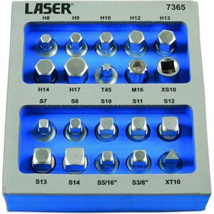 Laser 7365 - 20 Piece Drive Sump Plug Key Set Laser 7365 - 20 Piece Drive Sump Plug Key Set