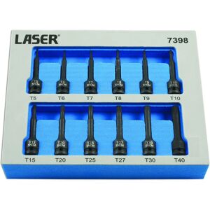 Laser Tools Impact Star Socket Set - Impact Strength, T5-T40, 12pc Laser Tools Impact Star Socket Set - Impact Strength, T5-T40, 12pc