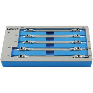 Laser Tools Double Ended Flexible Star Bit Set - 5pc - T15 to T60 Laser Tools Double Ended Flexible Star Bit Set - 5pc - T15 to T60