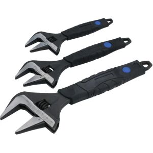 Laser Tools Laser 8676 3 Piece Wide Mouth Adjustable Wrench Set - Adjustable Wrench Set Laser Tools Laser 8676 3 Piece Wide Mouth Adjustable Wrench Set - Adjustable Wrench Set