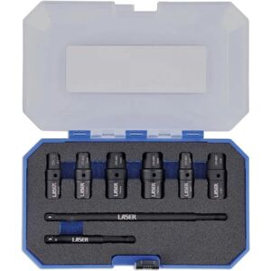 Laser Tools 8905 - Socket Set - Thin Wall - Double Ended Laser Tools 8905 - Socket Set - Thin Wall - Double Ended
