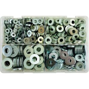 Connect Imperial Flat Washers Set - 800pcs - Assorted Sizes Connect Imperial Flat Washers Set - 800pcs - Assorted Sizes