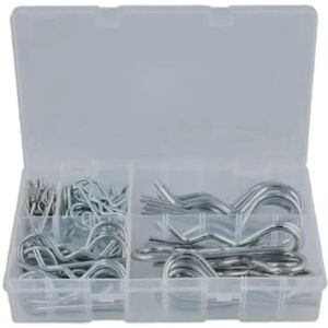 UK Connect R Clips Assorted 75pc - R Clips, Retaining Pins, Durable Steel UK Connect R Clips Assorted 75pc - R Clips, Retaining Pins, Durable Steel