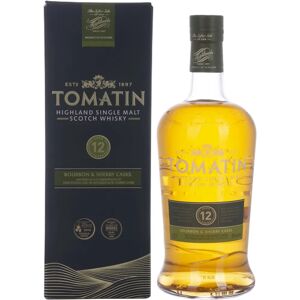 Whisky Tomatin 12 Ans - Fûts Bourbon & Sherry - Or - Publicité Whisky Tomatin 12 Ans - Fûts Bourbon & Sherry - Or - Publicité