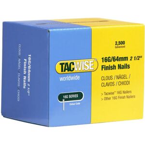 Tacwise 16G Finish Nails 64mm - 2500 Count Tacwise 16G Finish Nails 64mm - 2500 Count