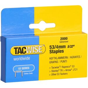 Tacwise Galvanized Staples 53/4mm - 2000 pcs Tacwise Galvanized Staples 53/4mm - 2000 pcs