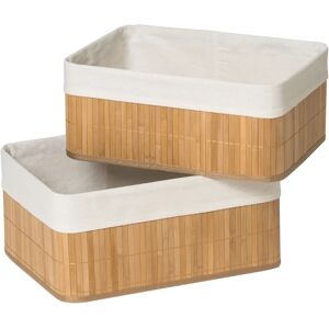 Premier Housewares Kankyo Bamboo Storage Boxes - Set of 2 Premier Housewares Kankyo Bamboo Storage Boxes - Set of 2