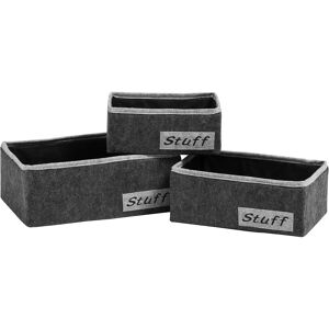 Premier Housewares Rectangular Storage Boxes - Set of 3 Premier Housewares Rectangular Storage Boxes - Set of 3