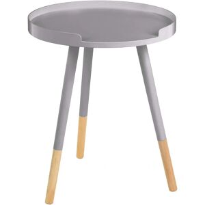 Premier Housewares Grey and Natural Round Side Table - Side Table Premier Housewares Grey and Natural Round Side Table - Side Table