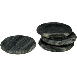 Premier Housewares Set Of 4 Marble Coasters Round - Coasters Premier Housewares Set Of 4 Marble Coasters Round - Coasters