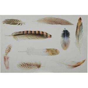 Premier Housewares - Feather Wall Plaque MDF Brown - Wall plaque Premier Housewares - Feather Wall Plaque MDF Brown - Wall plaque