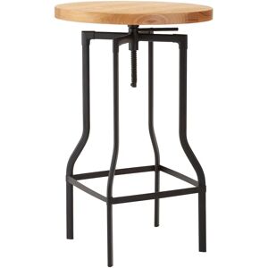 Michigan Ash Veneer Black Metal Height Adjustable - Bar Table Michigan Ash Veneer Black Metal Height Adjustable - Bar Table