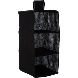 Premier Housewares Black 3-Section Hanging Garment Organiser - Clothes Storage Premier Housewares Black 3-Section Hanging Garment Organiser - Clothes Storage