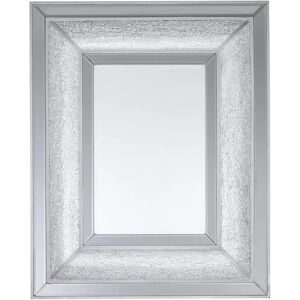 Premier Housewares Silver Wall Mirror - Modern Wall Mirror Premier Housewares Silver Wall Mirror - Modern Wall Mirror