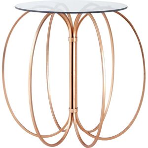 Narvik Convex Table - Rose Gold - Glass Top - Table Narvik Convex Table - Rose Gold - Glass Top - Table