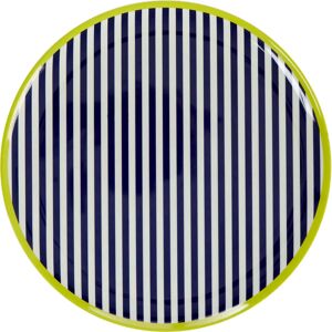 Premier Housewares Floral Design Stripe Dinner Plate - Dinner Plate Premier Housewares Floral Design Stripe Dinner Plate - Dinner Plate