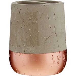 Premier Housewares Neptune Copper Toothbrush Holder - Toothbrush Holder - Modern Copper/Concrete Design Premier Housewares Neptune Copper Toothbrush Holder - Toothbrush Holder - Modern Copper/Concrete Design