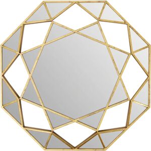 Premier Housewares Marcia Gold Octagonal Wall Mirror - Geometric, 81cm, Gold Finish - Wall Mirror Premier Housewares Marcia Gold Octagonal Wall Mirror - Geometric, 81cm, Gold Finish - Wall Mirror