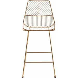 Premier Housewares Gold Metal Wire Bar Chair - Bar Chair Premier Housewares Gold Metal Wire Bar Chair - Bar Chair