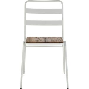 Premier Housewares White Metal Chair - Outdoor, Easy to Clean, Versatile Premier Housewares White Metal Chair - Outdoor, Easy to Clean, Versatile