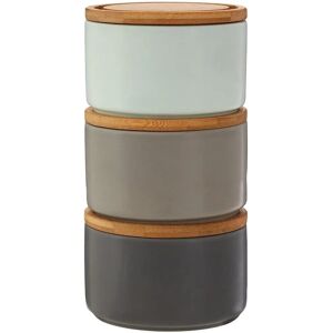 Premier Housewares Fenwick Set of 3 Stackable Storage Canisters - Storage Canisters Premier Housewares Fenwick Set of 3 Stackable Storage Canisters - Storage Canisters