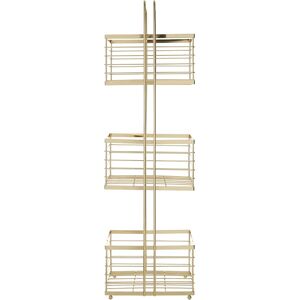 Premier Housewares 3-Tier Storage Caddy - Storage Caddy - Gold Premier Housewares 3-Tier Storage Caddy - Storage Caddy - Gold