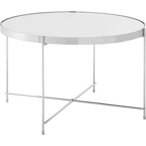 Premier Housewares Allure Large Silver Mirror Side Table - Side Table Premier Housewares Allure Large Silver Mirror Side Table - Side Table
