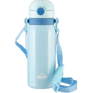 Premier Housewares 450ml Blue Water Bottle - Double-Walled, Leak-Proof Premier Housewares 450ml Blue Water Bottle - Double-Walled, Leak-Proof