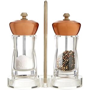 Premier Housewares Salt and Pepper Copper Mill Set with Stand Premier Housewares Salt and Pepper Copper Mill Set with Stand