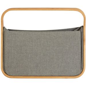 Premier Housewares Grey Wooden Handles Storage Basket - Storage Basket Premier Housewares Grey Wooden Handles Storage Basket - Storage Basket