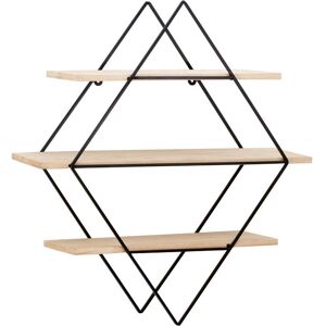 Premier Housewares Brixton 3 Tier Rhombus Shelves - Shelves Premier Housewares Brixton 3 Tier Rhombus Shelves - Shelves