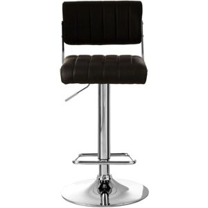 Premier Housewares Black Channel Design Seat Bar Stool - Bar Stool Premier Housewares Black Channel Design Seat Bar Stool - Bar Stool