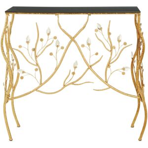 Premier Housewares Yaxi Rectangular Table with Black Top Premier Housewares Yaxi Rectangular Table with Black Top