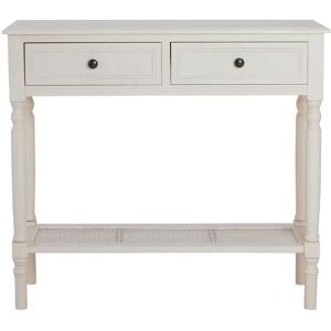 Premier Housewares Heritage Antique White 2 Drawer Console Table - Console Table Premier Housewares Heritage Antique White 2 Drawer Console Table - Console Table
