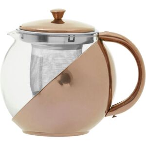 Premier Housewares Stainless Steel Teapot Copper Infuser - Teapot Premier Housewares Stainless Steel Teapot Copper Infuser - Teapot