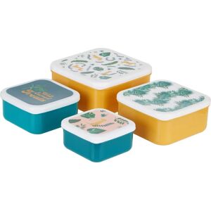 Premier Housewares Winter Palm Stackable Lunch Boxes Set - 4 Pieces Premier Housewares Winter Palm Stackable Lunch Boxes Set - 4 Pieces