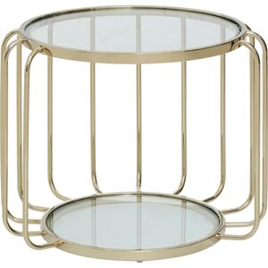 Edelstahl Cage Side Table - Glass Top, Mirror Bottom - Modern Furniture Edelstahl Cage Side Table - Glass Top, Mirror Bottom - Modern Furniture