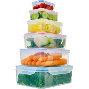 Premier Housewares Set of 6 Rectangular Food Containers - Food Storage Premier Housewares Set of 6 Rectangular Food Containers - Food Storage