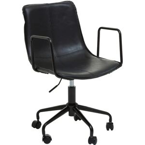 Premier Housewares Claw Base Black Leather Office Chair - Office Chair Premier Housewares Claw Base Black Leather Office Chair - Office Chair