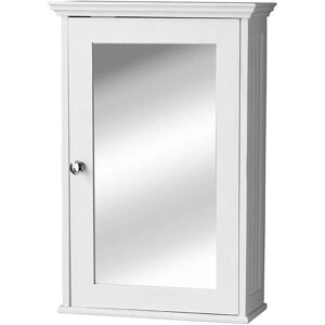 Premier Housewares Portland Mirrored Cabinet - White - Bathroom Storage Premier Housewares Portland Mirrored Cabinet - White - Bathroom Storage