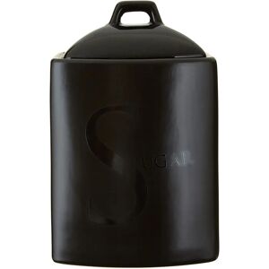 Premier Housewares Black Ceramic Sugar Jar - Storage Premier Housewares Black Ceramic Sugar Jar - Storage