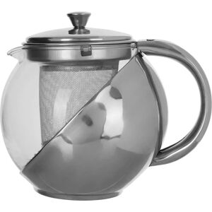 Premier Housewares Stainless Steel Glass Teapot - 700 ml Premier Housewares Stainless Steel Glass Teapot - 700 ml