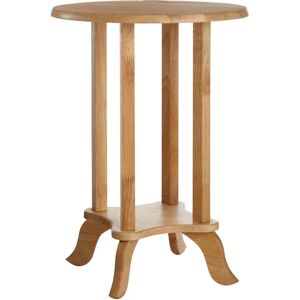 Premier Housewares Rubberwood Round Telephone Table - 54x37cm Premier Housewares Rubberwood Round Telephone Table - 54x37cm