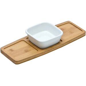 Premier Housewares Bamboo Snack Tray - Stylish Snack Tray Premier Housewares Bamboo Snack Tray - Stylish Snack Tray